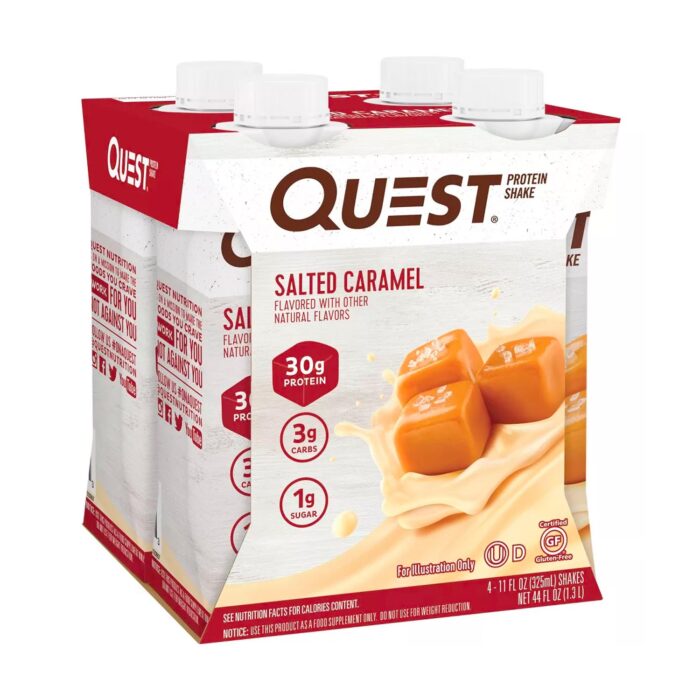 30g Protein Shake - Salted Caramel - 11 fl oz-4pk – Image 2