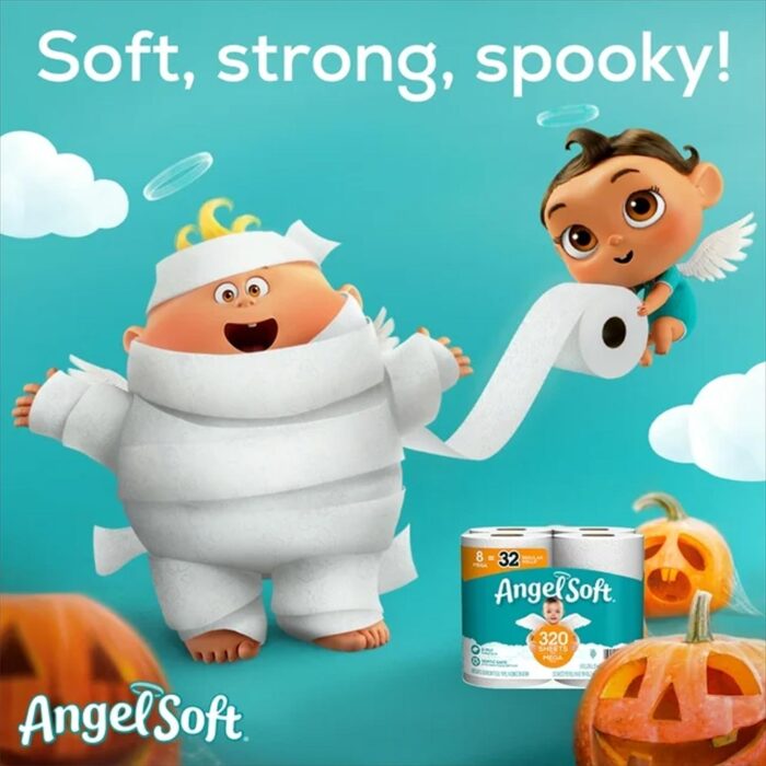 Angel Soft Toilet Paper, 9 Mega Rolls – Image 2